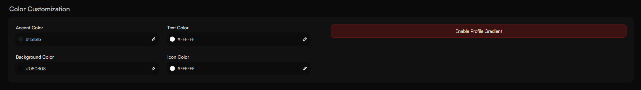 Color Customization