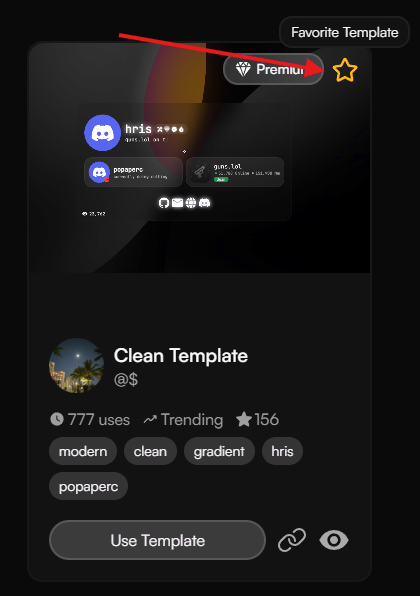 Favorite Templates